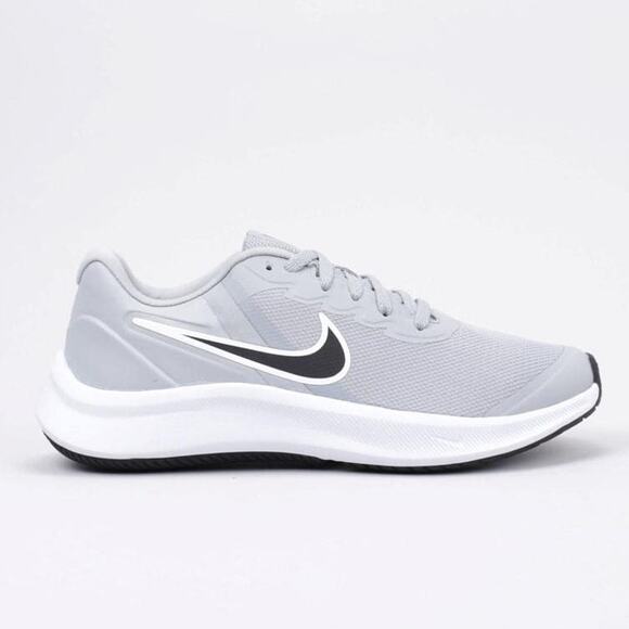 NWT NIKE Unisex Kid's Running Shoes, Grey Lt Smoke Grey Black ,4 Big Kid/36 EU - Picture 2 of 6